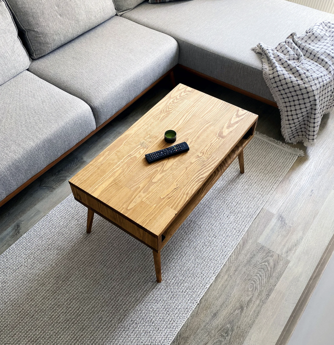 Lift Top Coffee Table, Wood Coffee Table with Storage, Small Coffee Table for Living Room, Smart Table