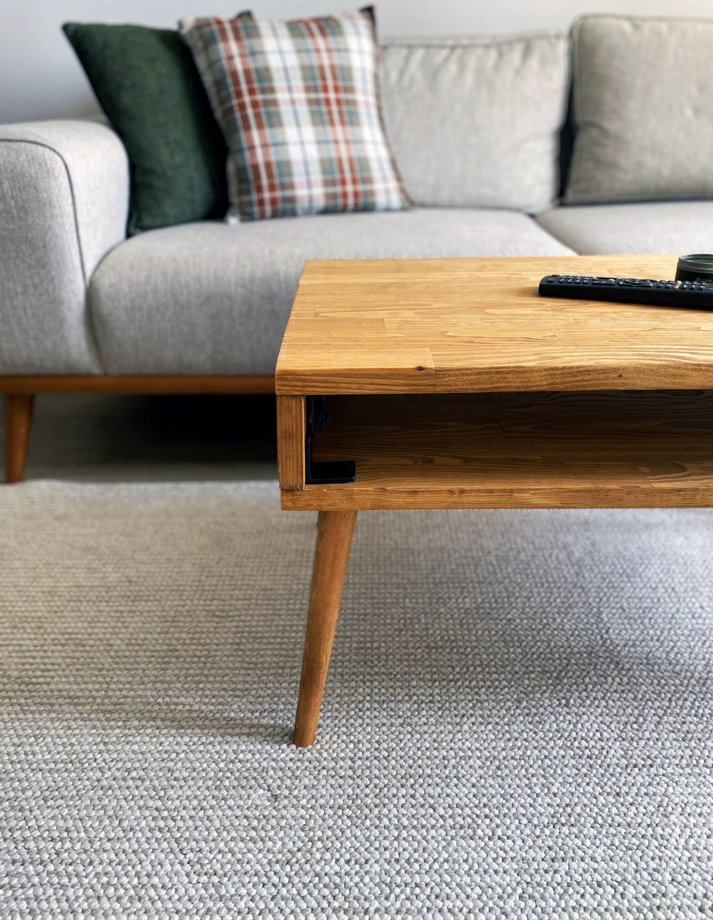 Lift Top Coffee Table, Wood Coffee Table with Storage, Small Coffee Table for Living Room, Smart Table